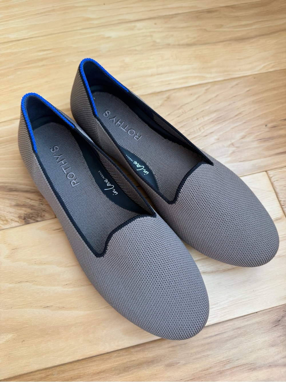 Rothy’s Loafer Flats Mocha Neutral Comfort Shoes EUC! Size 6.5